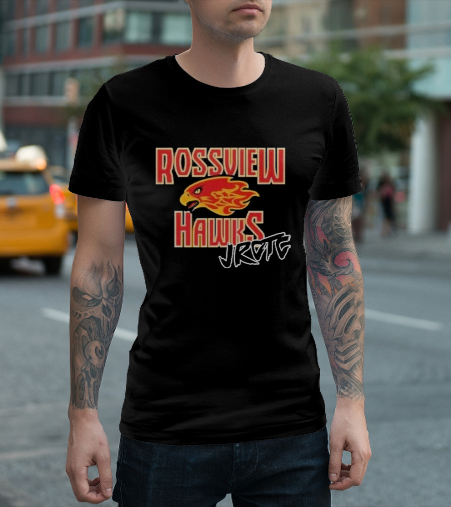 Rossview Hawks Flaming Hawk JROTC Cadet T-Shirt