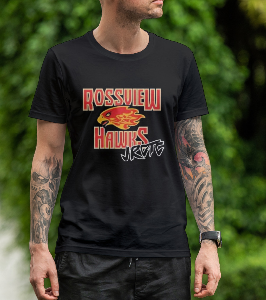Rossview Hawks Flaming Hawk JROTC Cadet T-Shirt