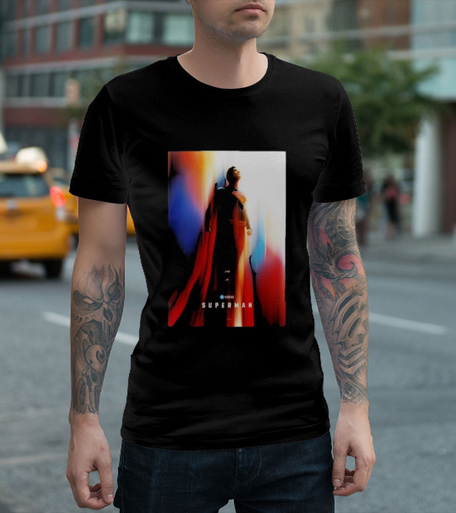 Superman 2025 Movie Look Up Vivid Heroic T-Shirt