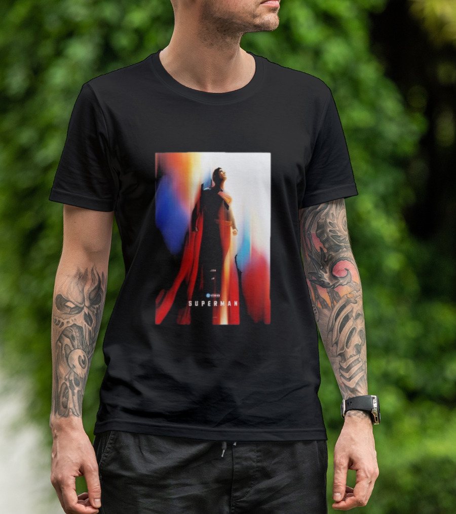 Superman 2025 Movie Look Up Vivid Heroic T-Shirt
