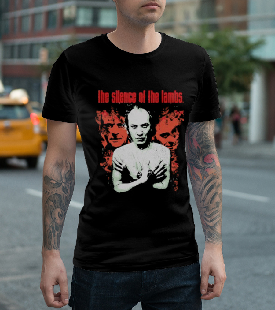 The Silence Of The Lambs Red Faces White Figure T-Shirt