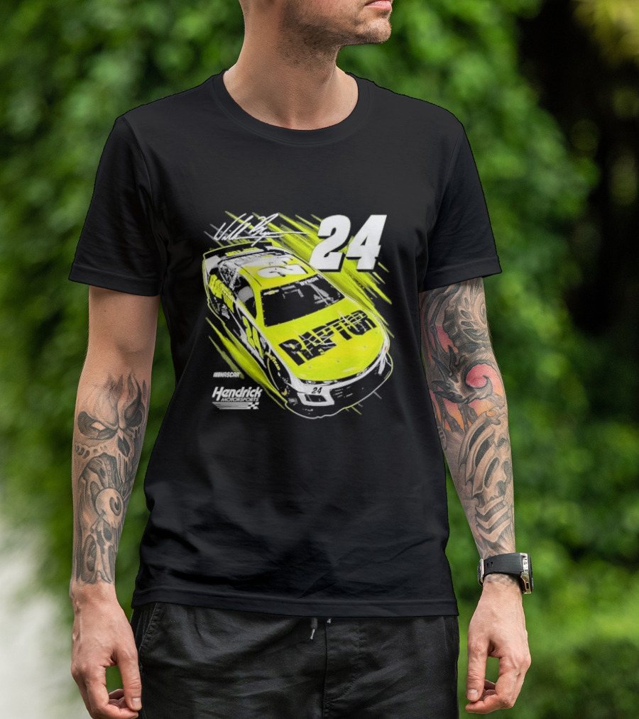 William Byron Number 24 Raptor NASCAR Hendrick Motorsports Racing Car T-Shirt