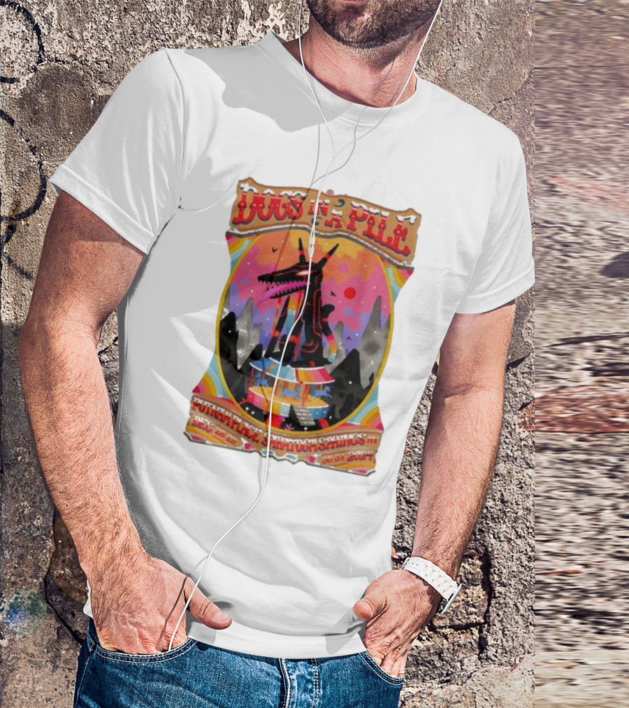 Dogs In A Pile December 28-31, 2024 Putnam Place Saratoga Springs NY Tour T-Shirt