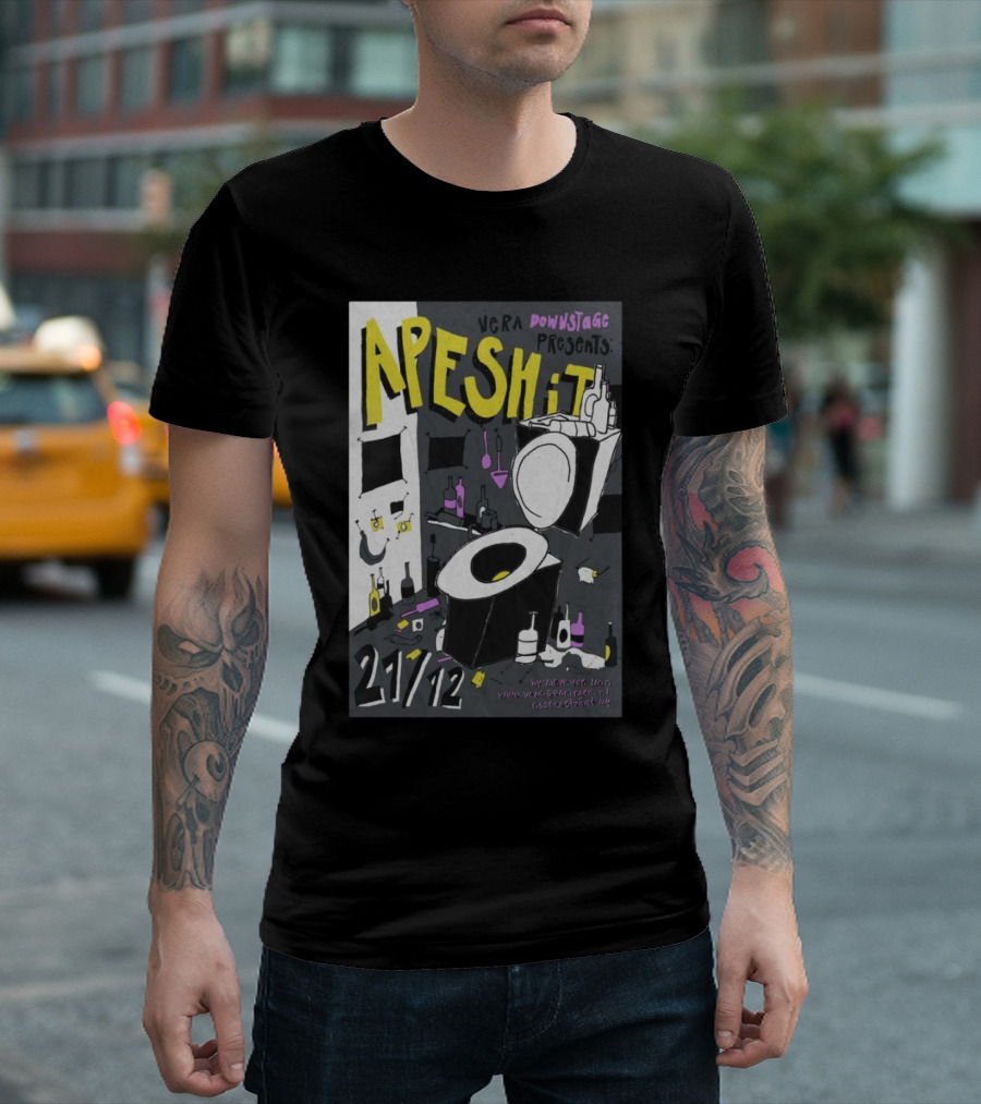 Apesh It Vera Downstage Presents 21/12 Groningen Party T-Shirt