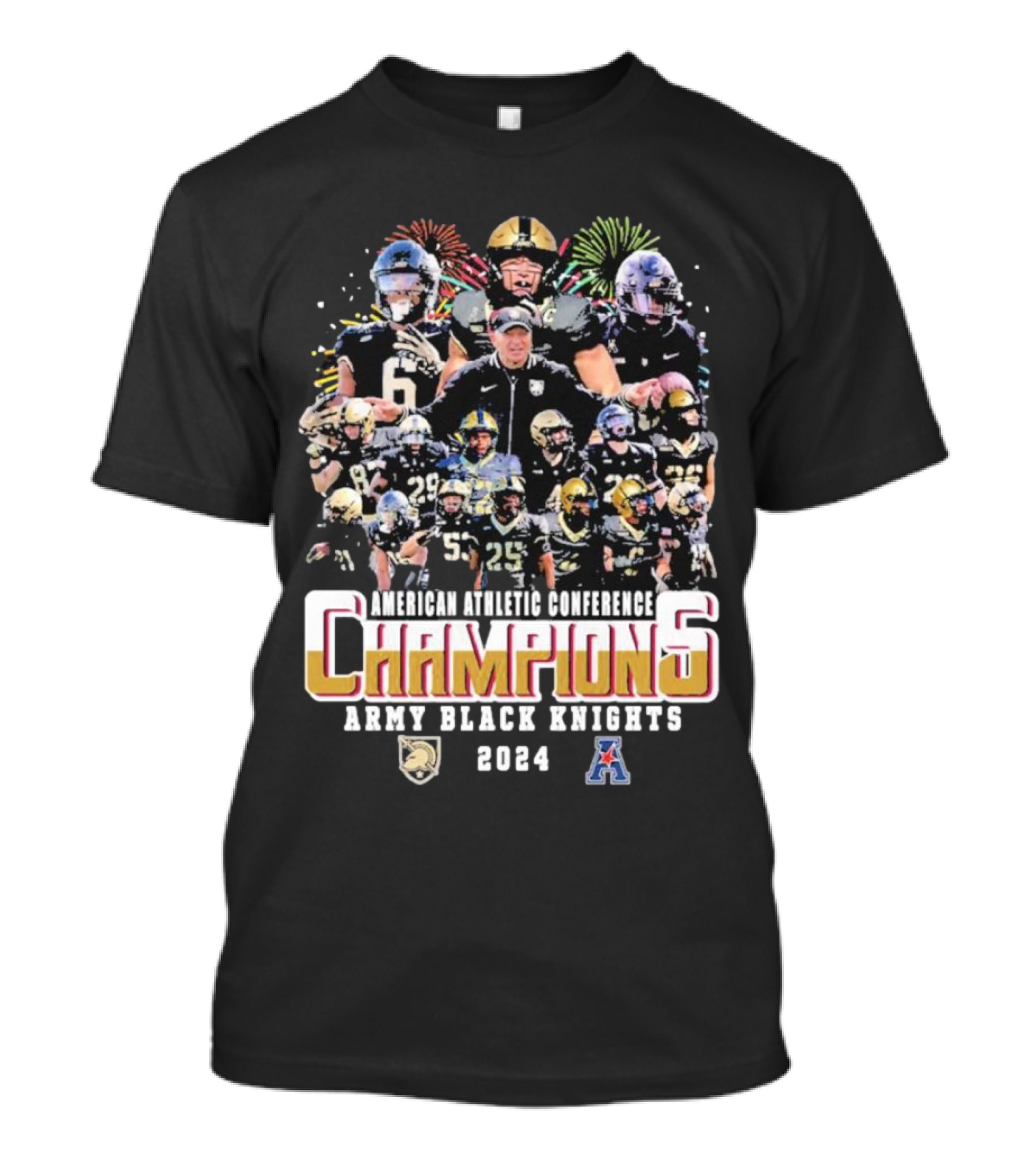 American Athletic Conference Champions Army Black Knights 2024 Football T-Shirt