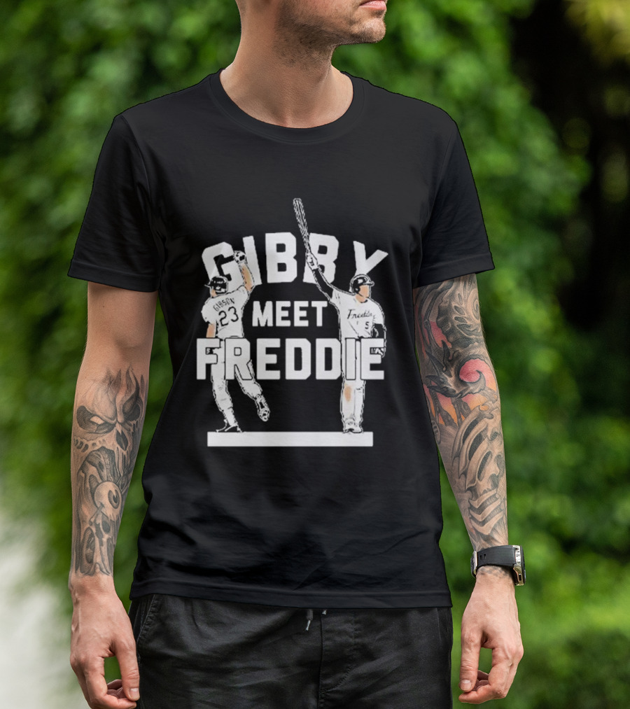 Gibby Meet Freddie Los Angeles Dodgers Baseball Moment T-Shirt