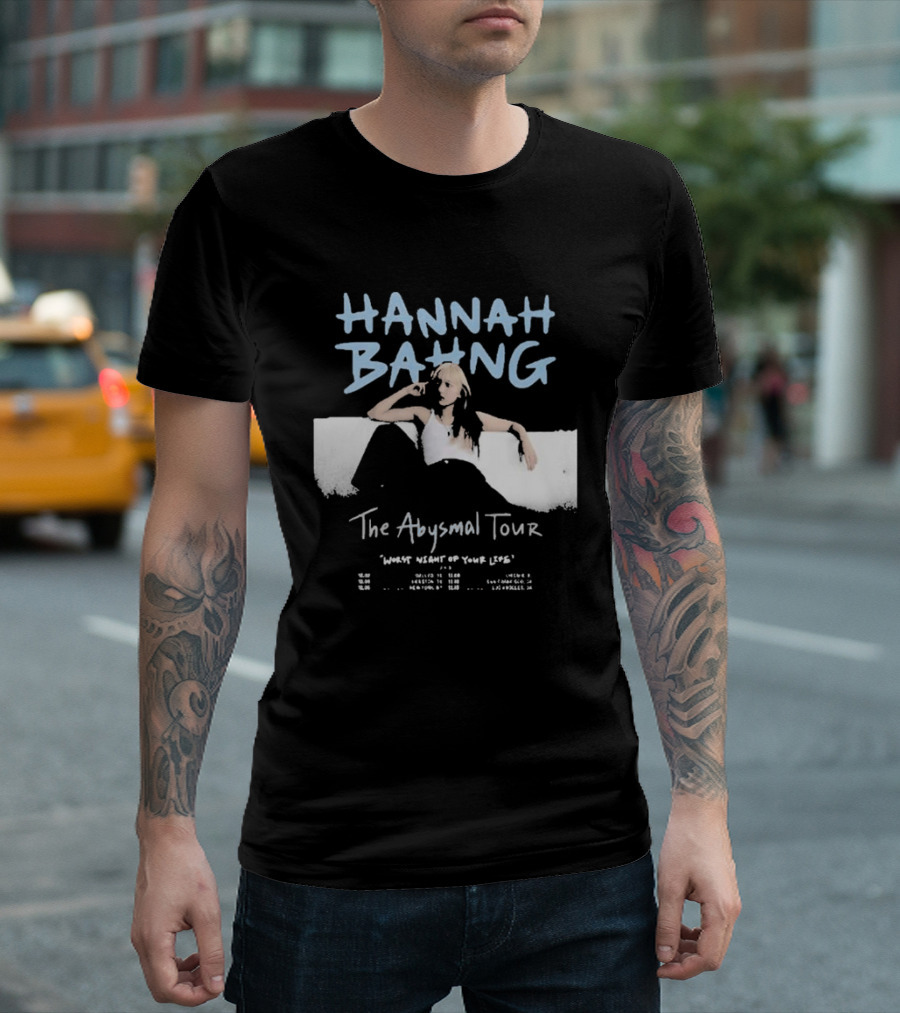 Hannah Bahng The Abysmal Tour Worst Night Of Your Life T-Shirt