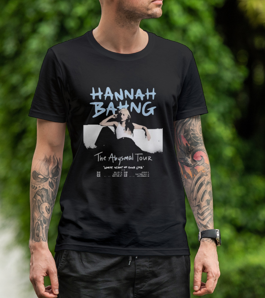 Hannah Bahng The Abysmal Tour Worst Night Of Your Life T-Shirt