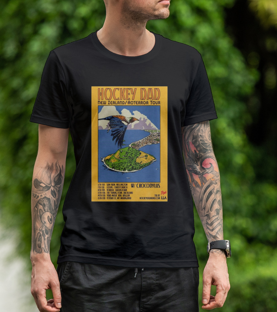 Hockey Dad New Zealand Aotearoa Tour 2025 With Crocodylus Feb 6-15 T-Shirt