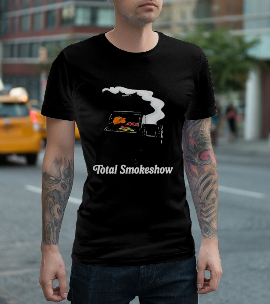 Middle Class Fancy Total Smokeshow Grill with Smoking BBQ T-Shirt