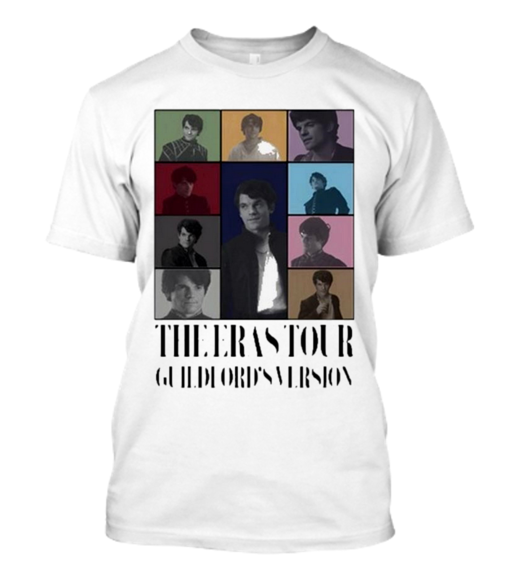 The Eras Tour Guildford’s Version Multicolor Portrait Collage T-Shirt