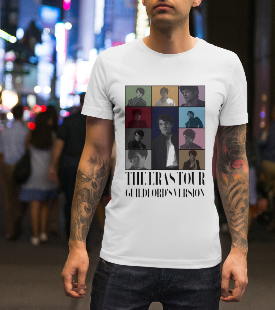 The Eras Tour Guildford’s Version Multicolor Portrait Collage T-Shirt
