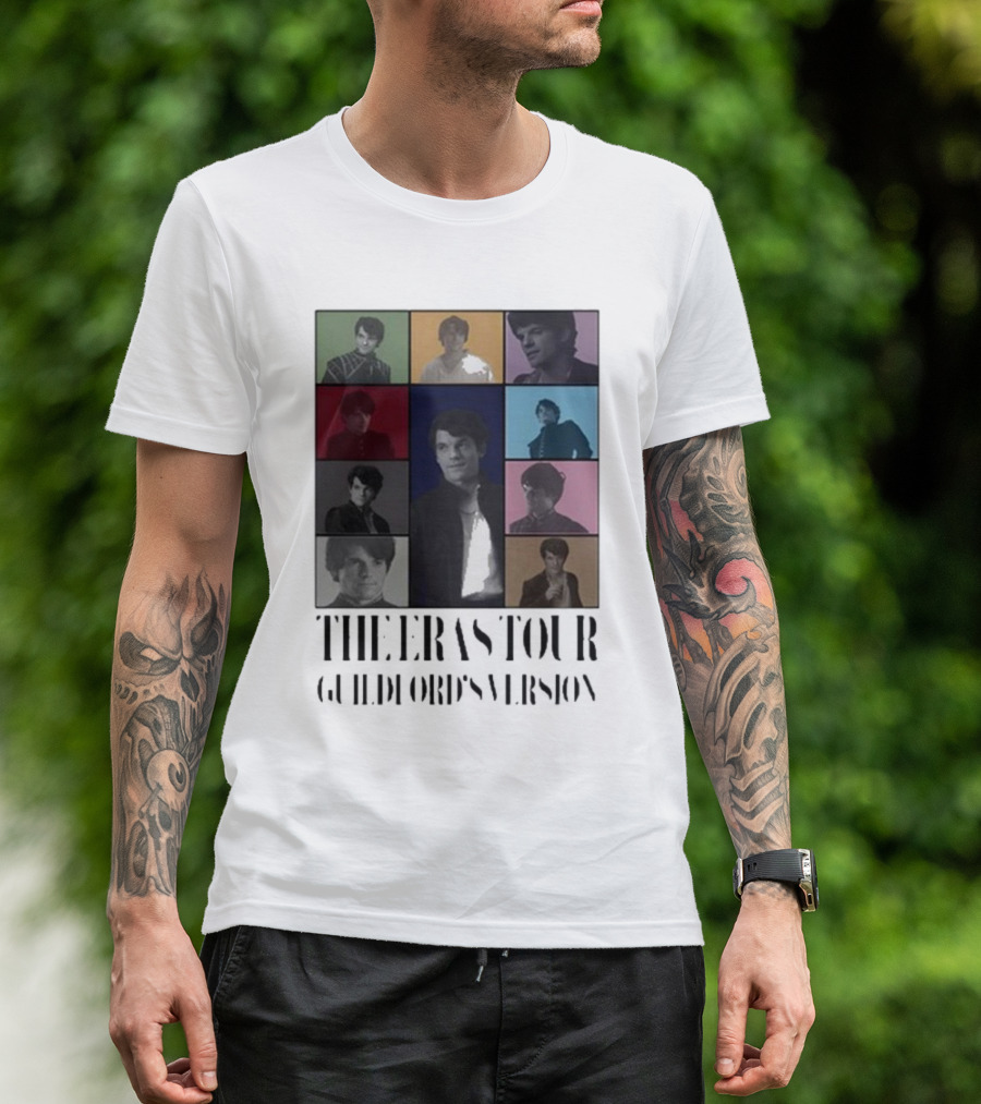 The Eras Tour Guildford’s Version Multicolor Portrait Collage T-Shirt