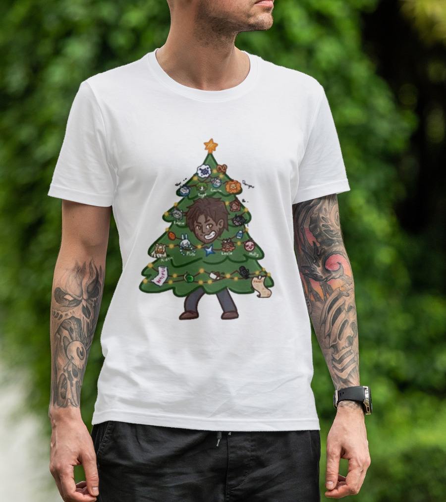The Great Christmas Tree With Utc Audio Icons And Character Ornaments T-Shirt