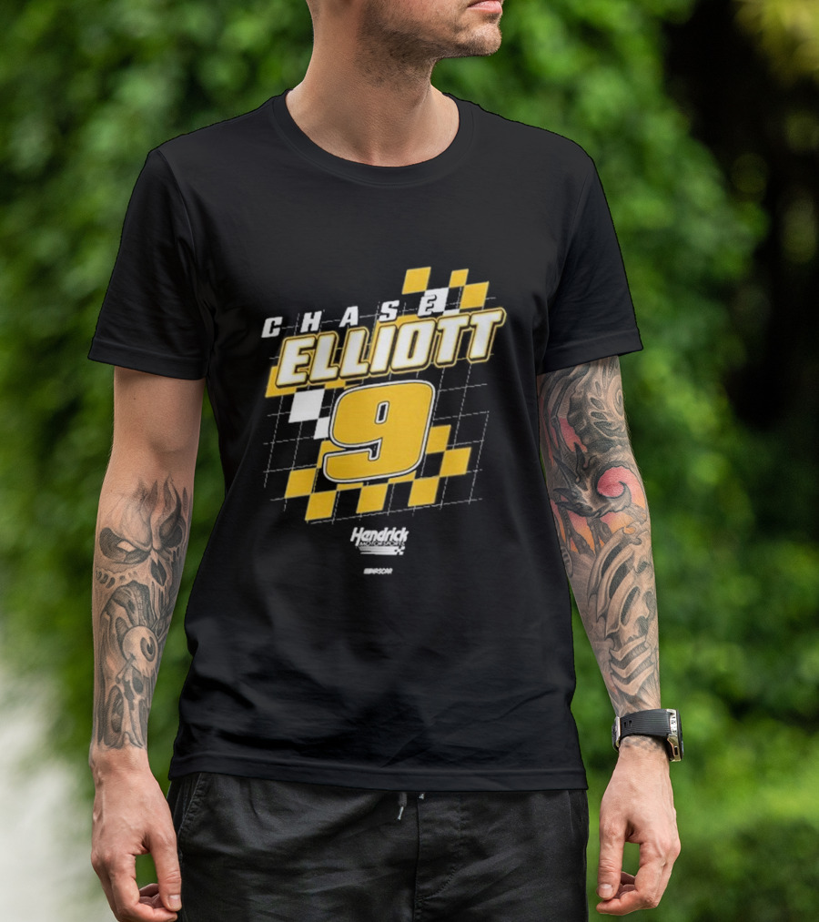 Chase Elliott #9 Hendrick Motorsports NASCAR Racing Graphics T-Shirt