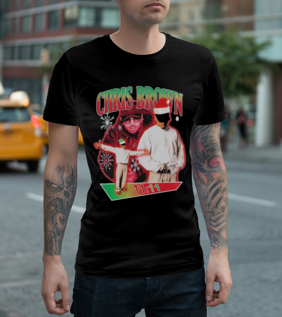 Chris Brown 11:11 Star Struck Christmas T-Shirt