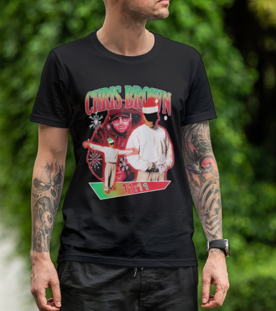 Chris Brown 11:11 Star Struck Christmas T-Shirt