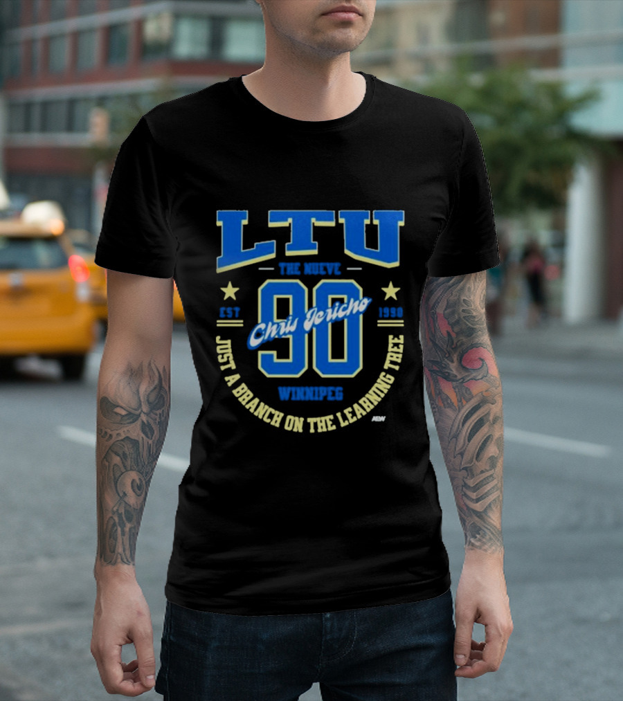 LTU Chris Jericho The Nuevo 90 Winnipeg Just A Branch On The Learning Tree Est 1990 T-Shirt