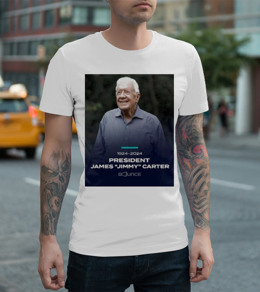 1924-2024 President James Jimmy Carter Bounce T-Shirt