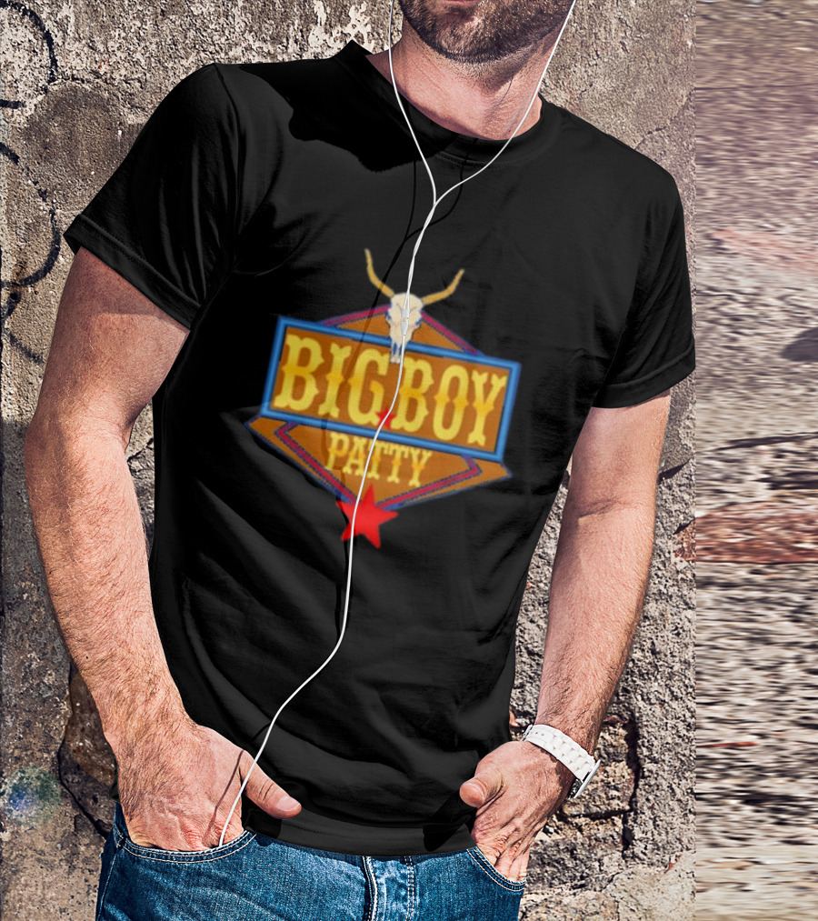BIG BOY PATTY Texas Longhorn Cowboy Star T-Shirt