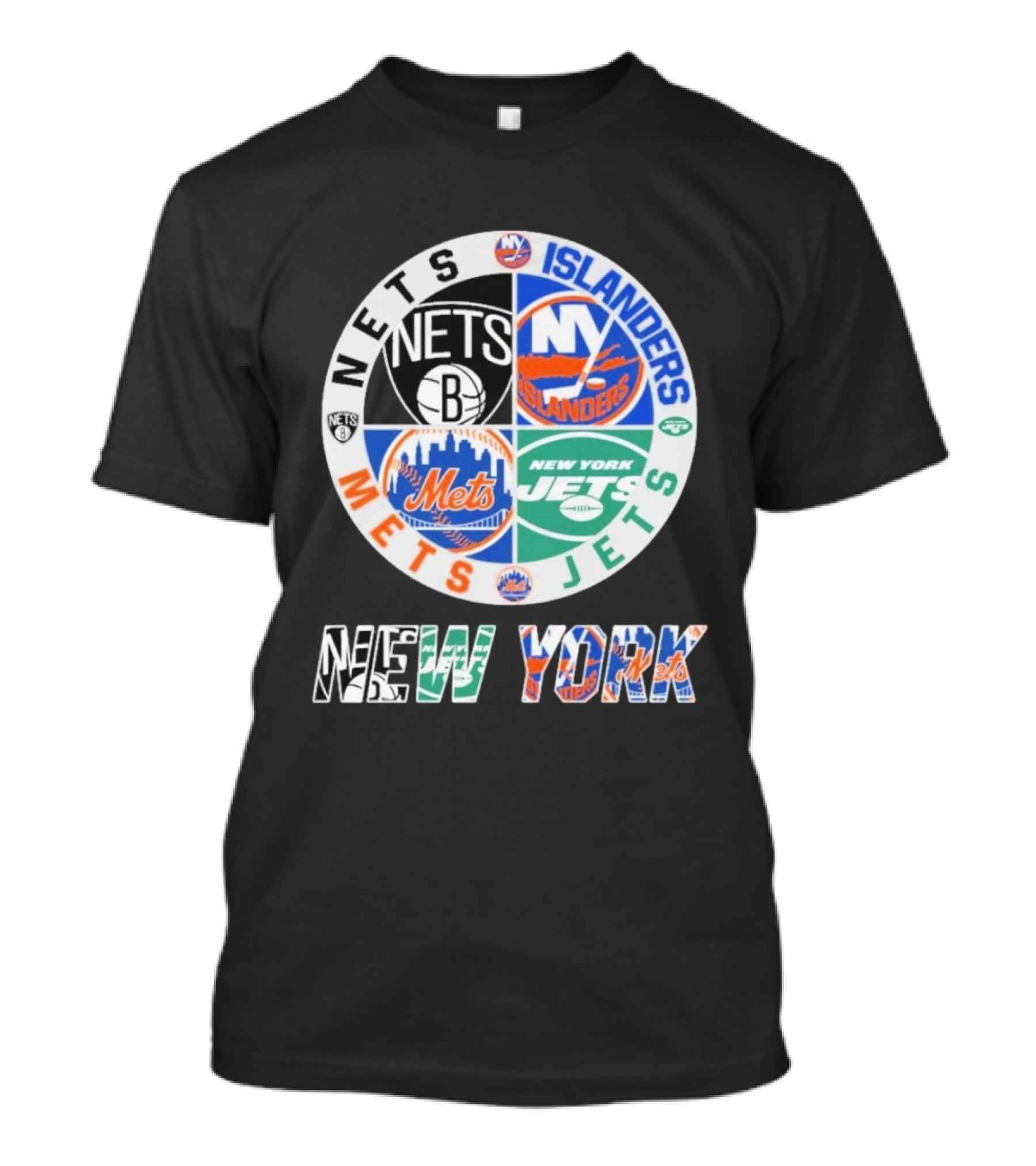 Nets Mets Jets Islanders New York Sports T-Shirt