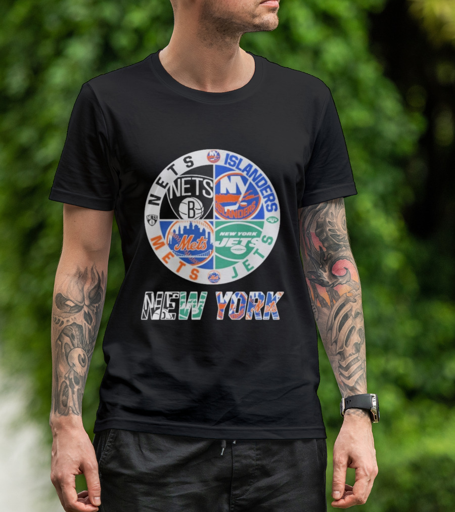 Nets Mets Jets Islanders New York Sports T-Shirt