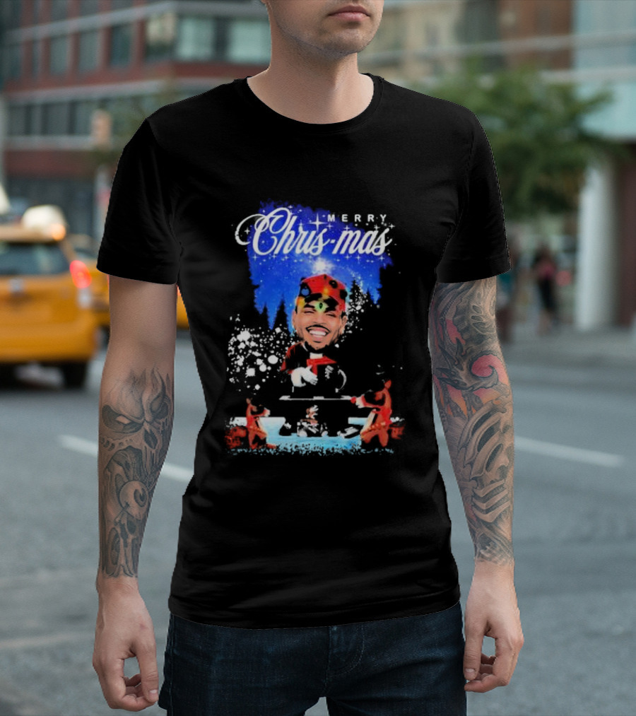 Merry Christmas Chris-Mas Santa DJ Scene T-Shirt