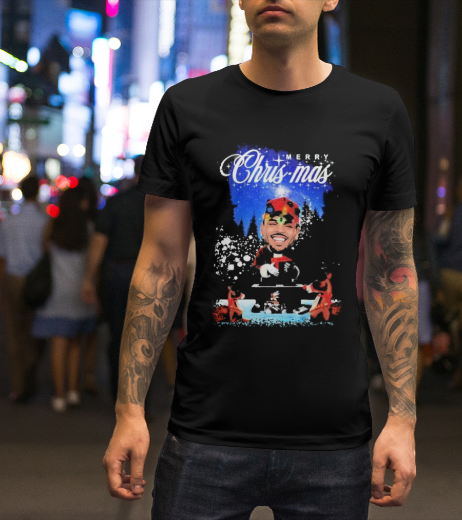 Merry Christmas Chris-Mas Santa DJ Scene T-Shirt