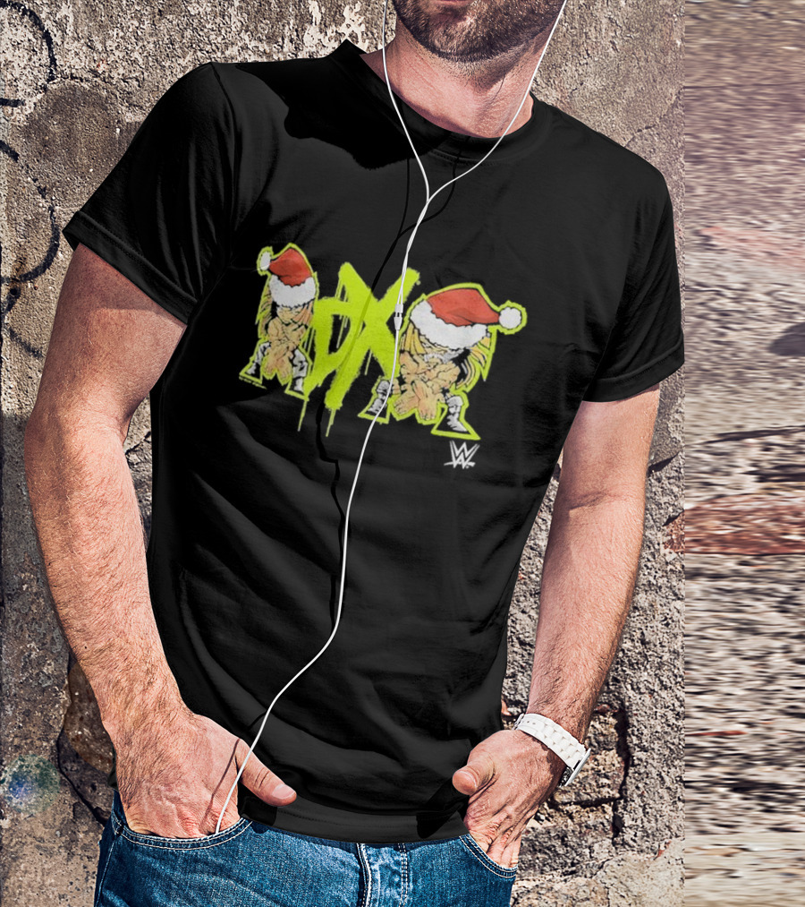 DX WWE Santa Hats Christmas T-Shirt