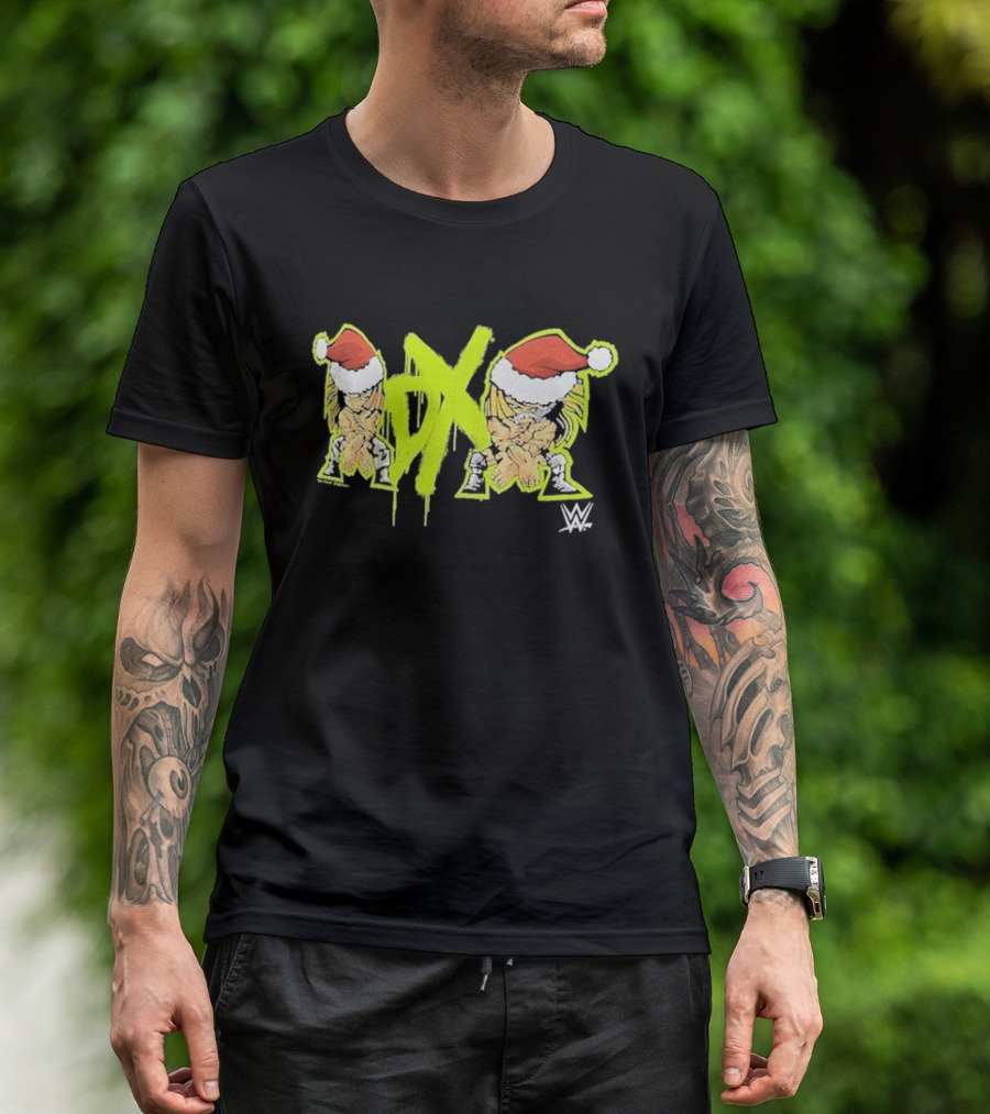 DX WWE Santa Hats Christmas T-Shirt