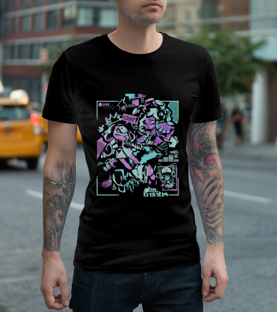 Splatoon Inspired Don't Get Cooked Gaming Art Brian Shepard T-Shirt