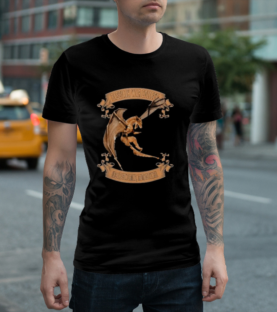 Fourth Wing Basgiath War College Dragon Fearless Mighty Unscathed T-Shirt