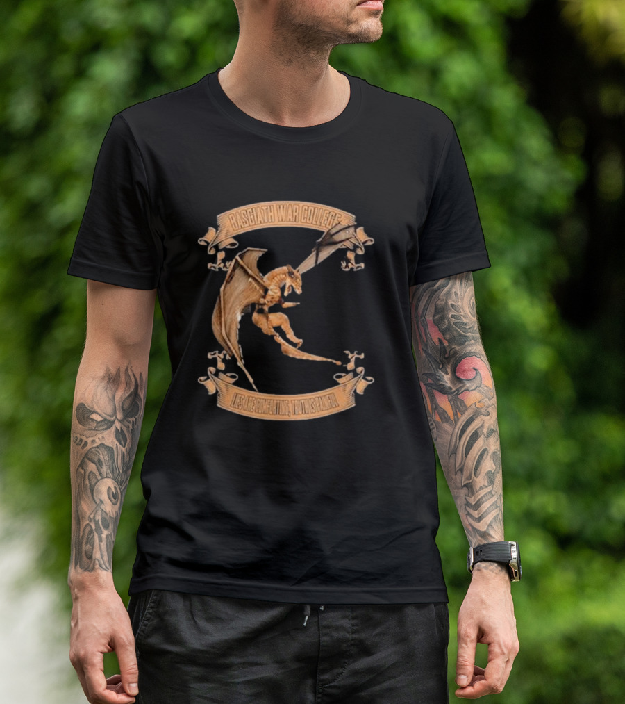 Fourth Wing Basgiath War College Dragon Fearless Mighty Unscathed T-Shirt