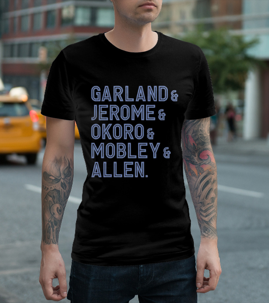 Garland Jerome Okoro Mobley Allen Cleveland Cavaliers 2024-2025 T-Shirt