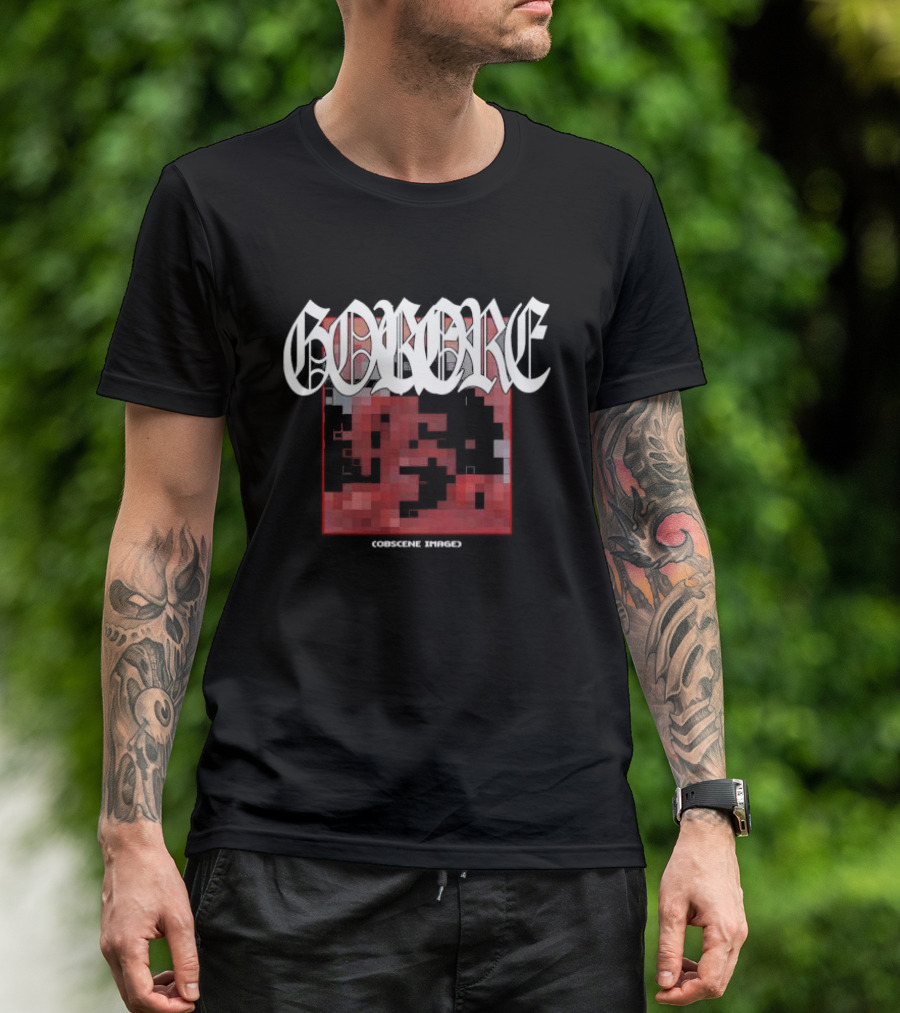 Gorecore Obscene Image Date Back T-Shirt