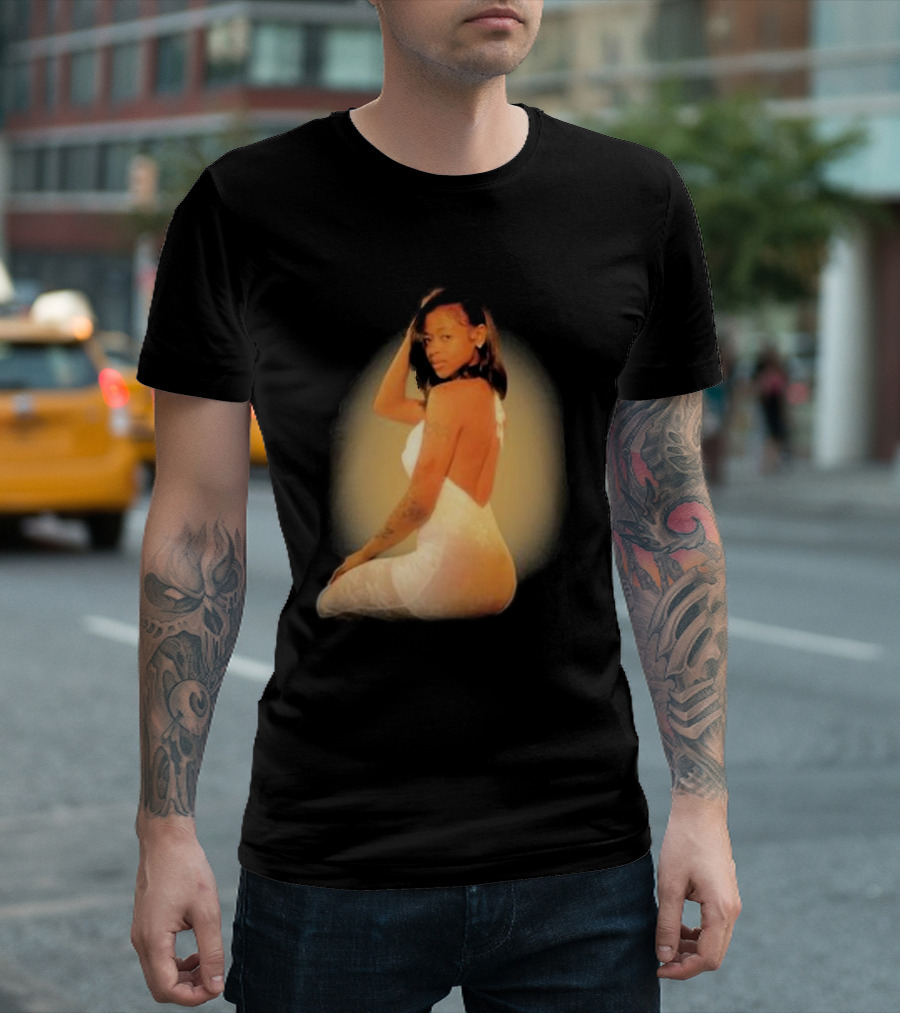 Jastin Martin Look Back Glow Woman In White Dress With Radiant Aura T-Shirt