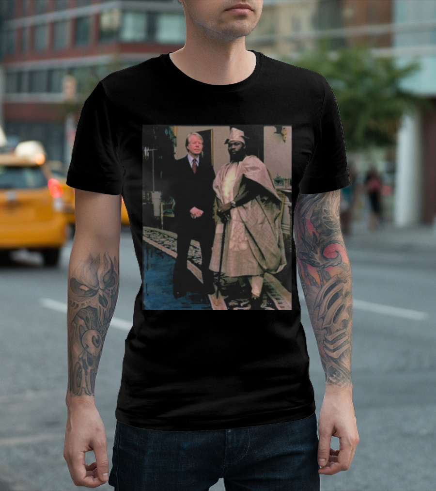 Jimmy Carter Meeting with Nigerian President Traditional Attire Photograph T-Shirt