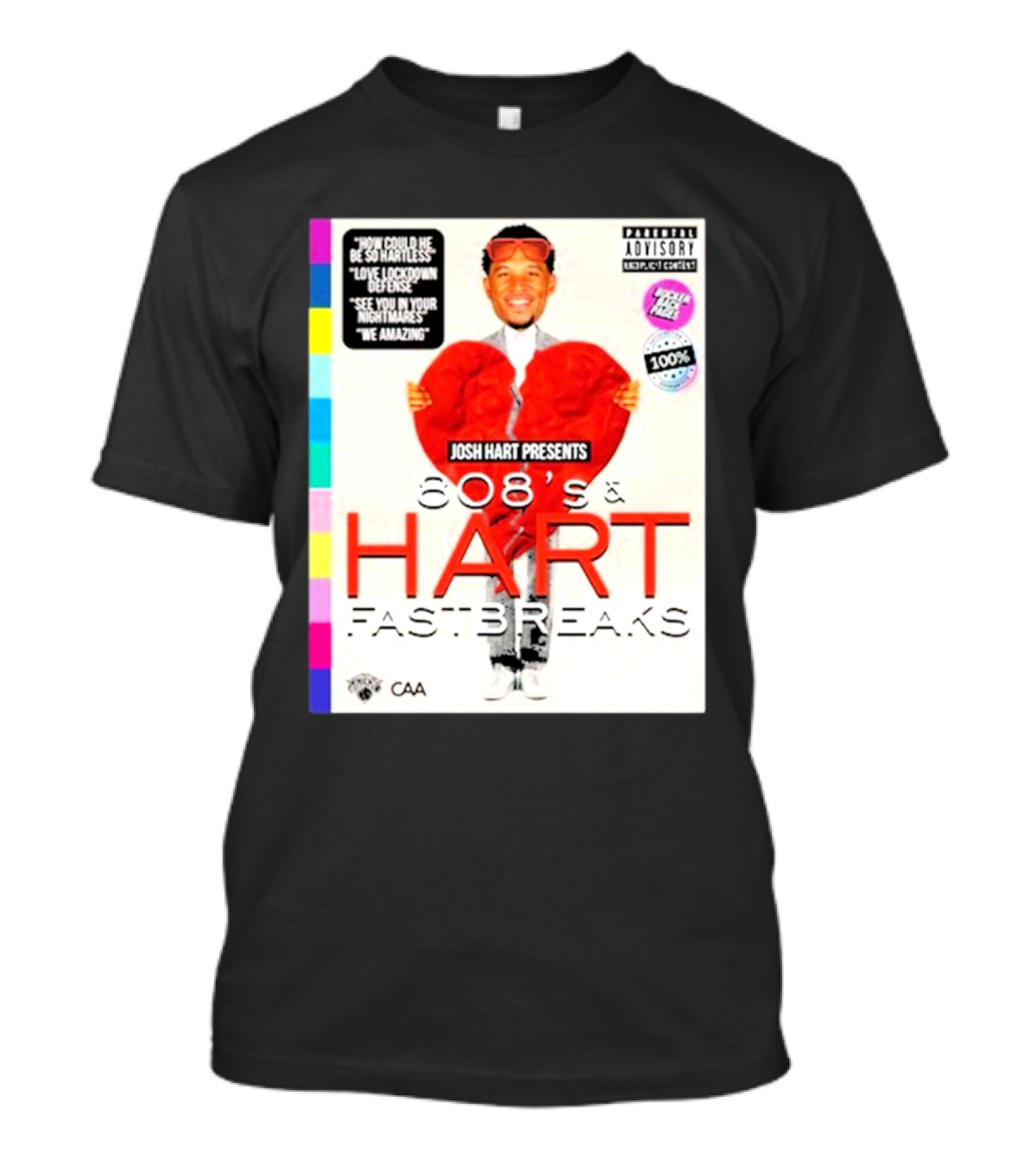 Josh Hart Presents 808’s And Hart Fastbreaks Love Lockdown Defense Featuring Famous Quotes And Iconic Concept T-Shirt
