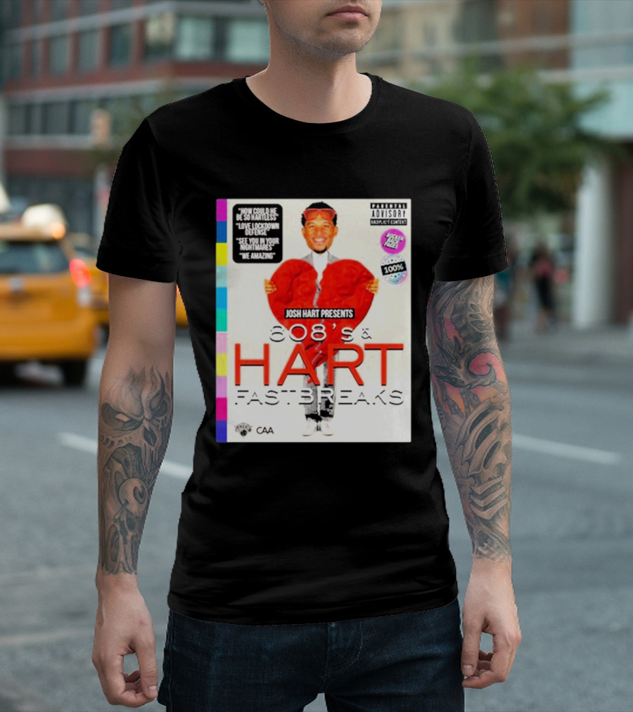 Josh Hart Presents 808’s And Hart Fastbreaks Love Lockdown Defense Featuring Famous Quotes And Iconic Concept T-Shirt