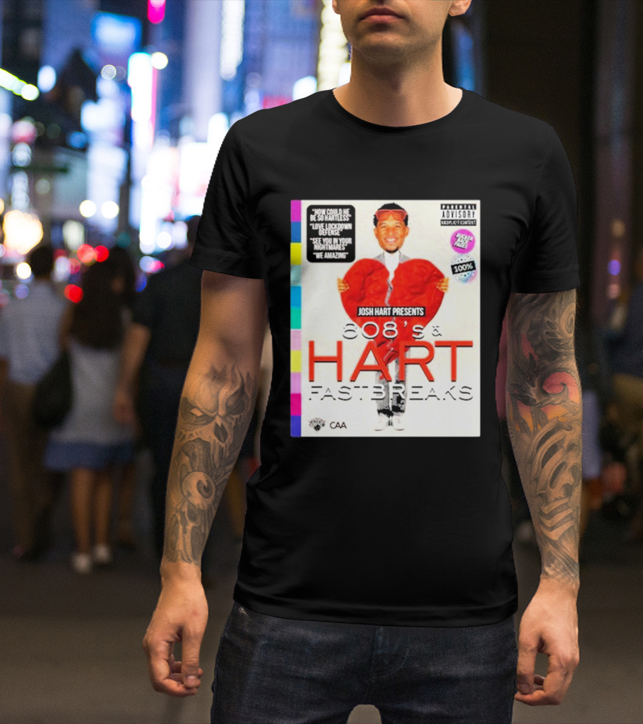 Josh Hart Presents 808’s And Hart Fastbreaks Love Lockdown Defense Featuring Famous Quotes And Iconic Concept T-Shirt