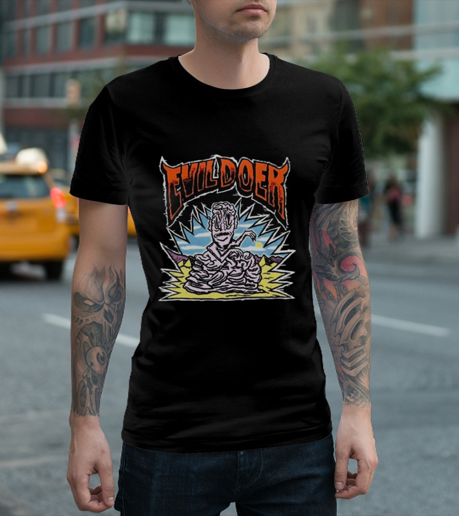 Evil Doer Melting Monster Desert Scene T-Shirt