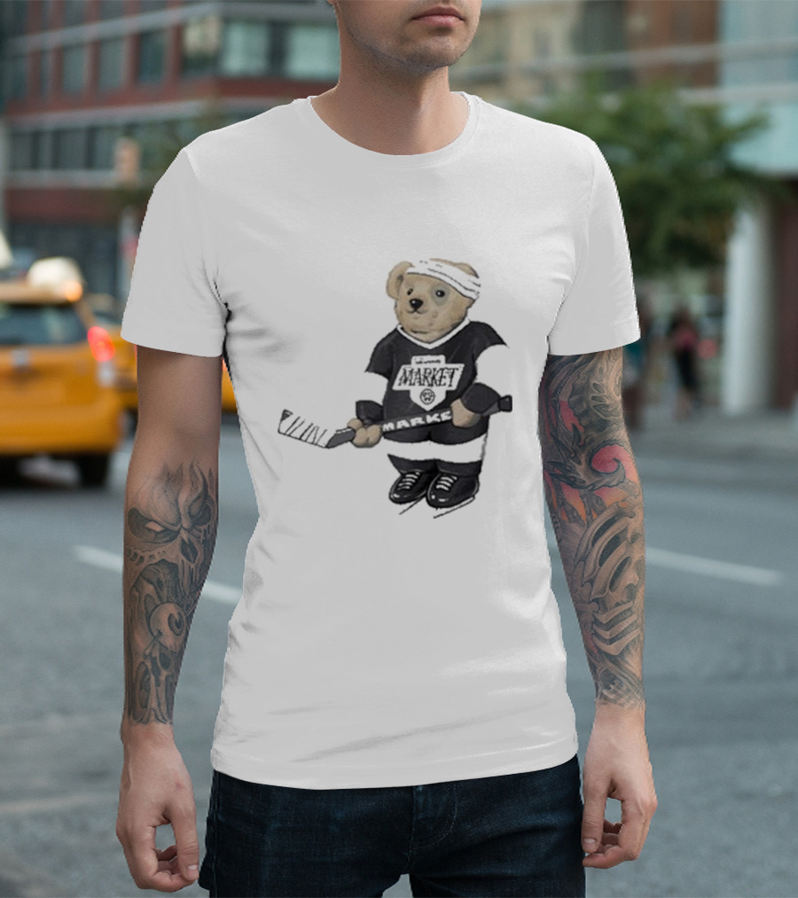 Union Market Hockey Bear T-Shirt