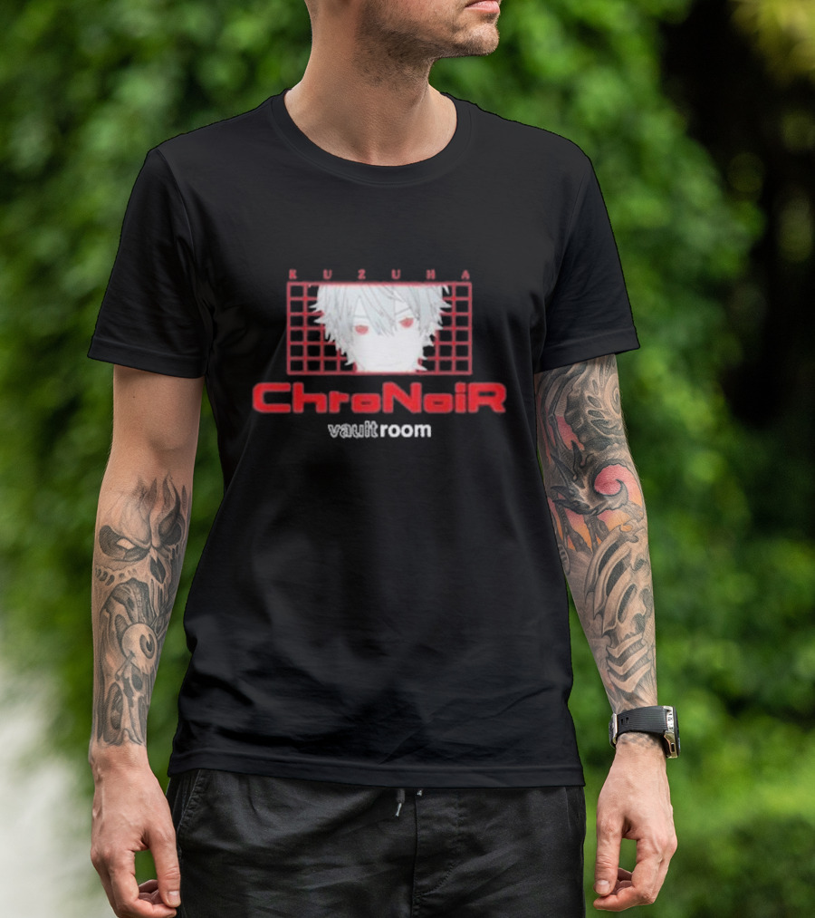 Kuzuha ChroNoiR Vaultroom Anime Character Grid T-Shirt