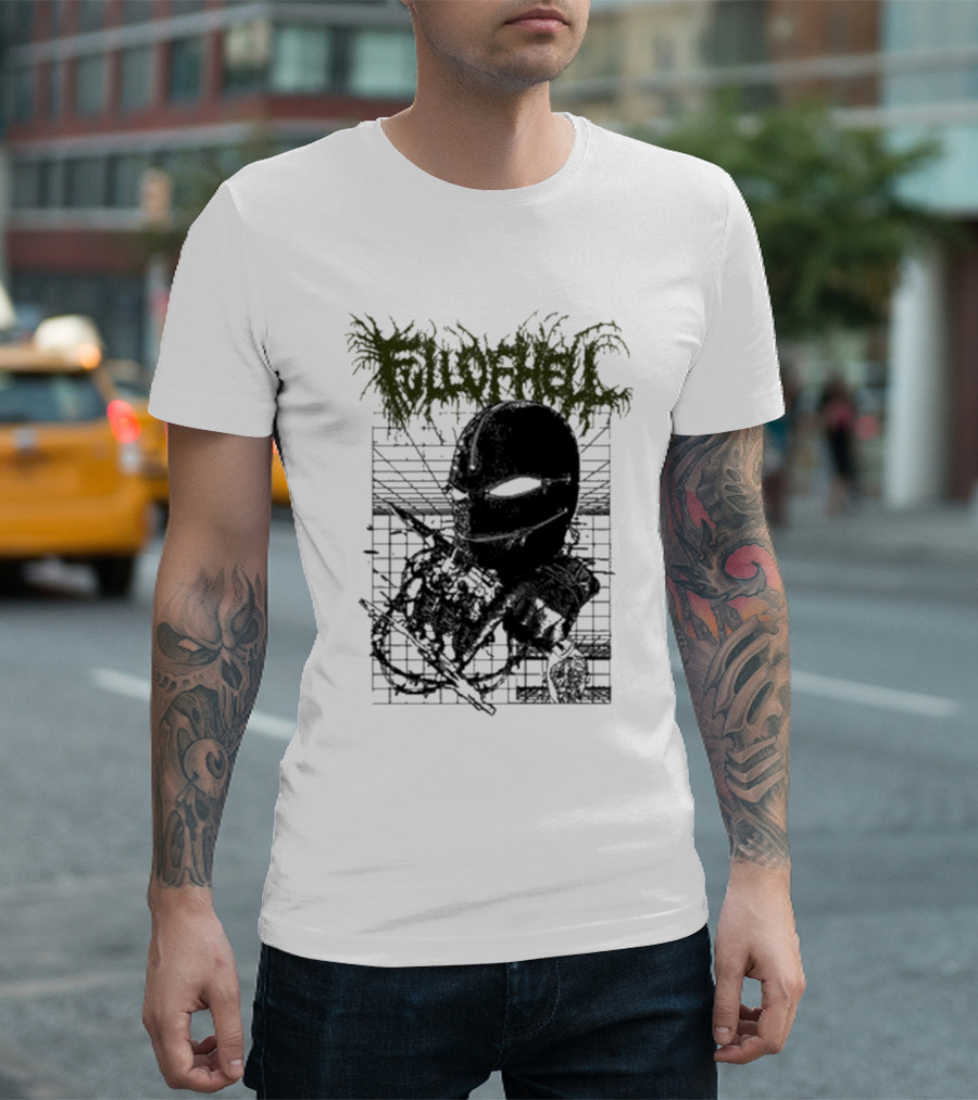 Full Of Hell Zipper Mask Brutal T-Shirt