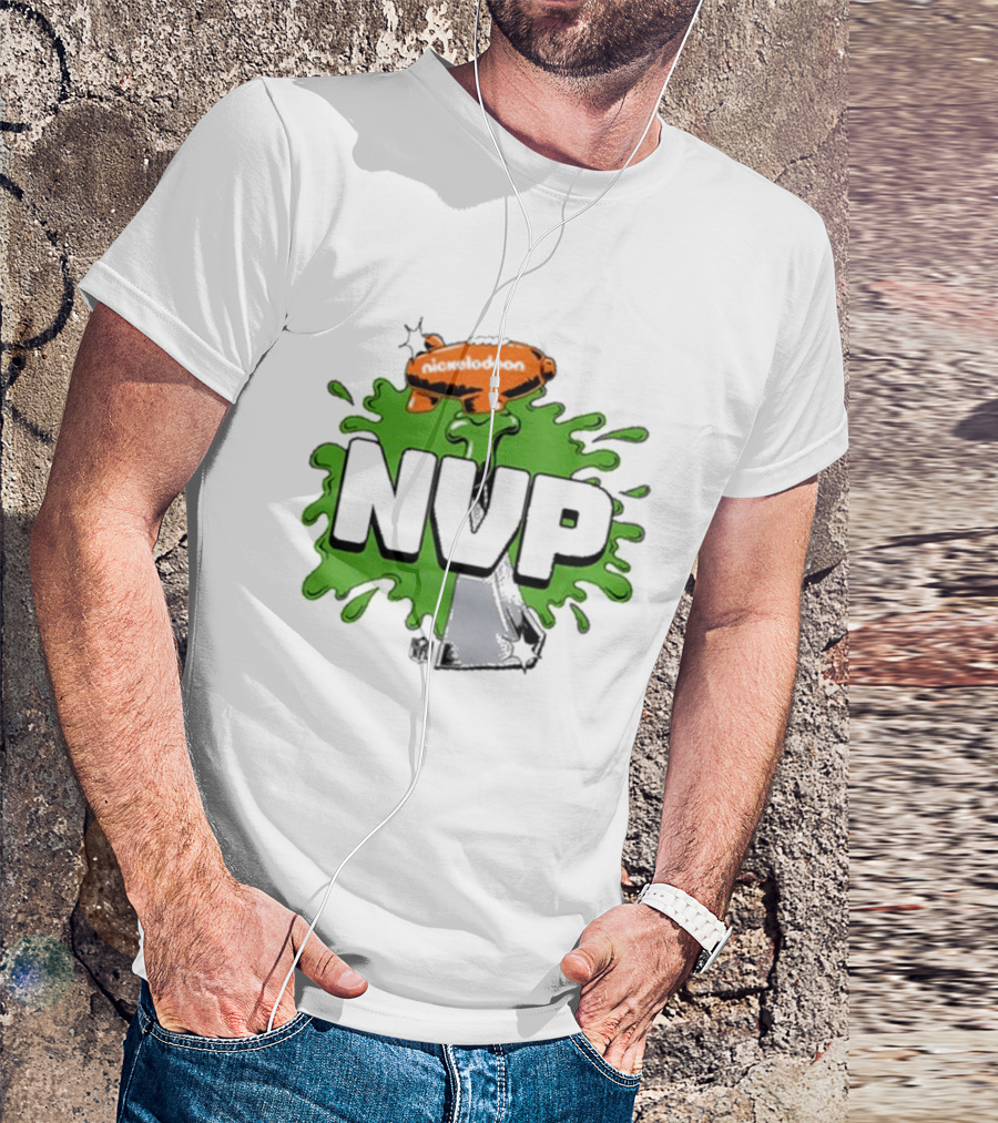 Joe Burrow Nickelodeon NVP Green Slime Trophy NFL Blimp T-Shirt