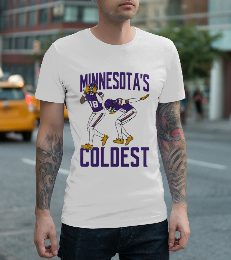 Minnesota’s Coldest Justin Jefferson 18 Football Moves T-Shirt