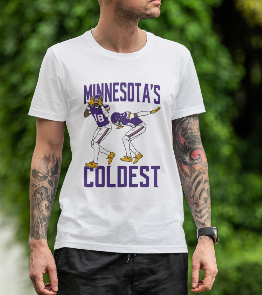 Minnesota’s Coldest Justin Jefferson 18 Football Moves T-Shirt