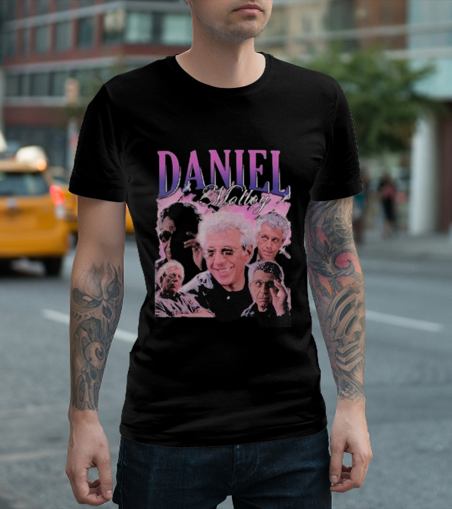 Daniel Molloy Vintage Collage Pink and Purple Aesthetic T-Shirt
