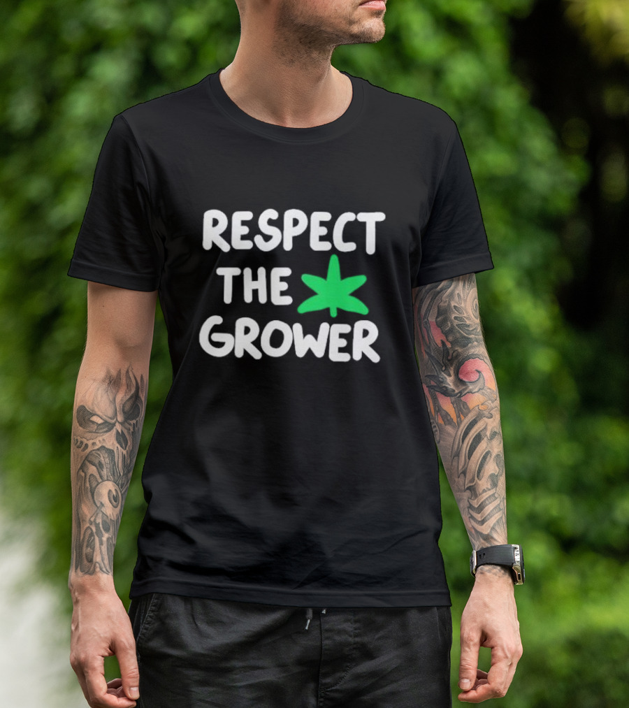 Respect The Grower Green Leaf T-Shirt