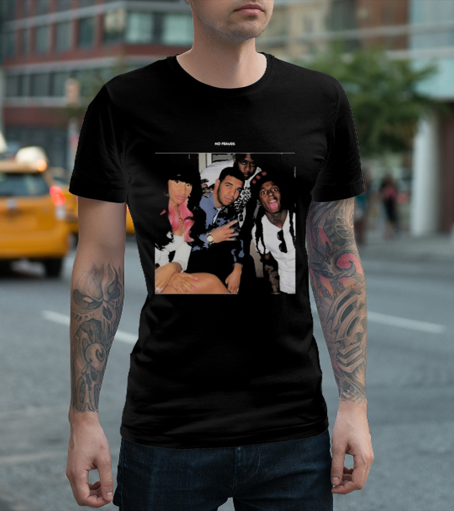 Maiya The Don No Frauds Young Money Crew Photo T-Shirt